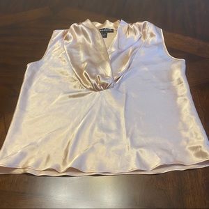 Susan Lucci | satin top | color cream | L